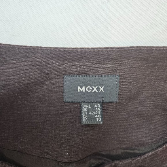 Mexx 100% linen brown jacket, size 10 - Picture 2 of 4